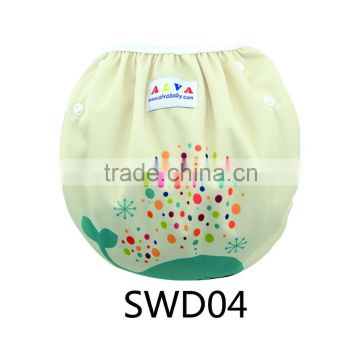 2016 Alva newest position whale and Jellyfish printed reusable baby swimming diaper                        
                                                Quality Choice