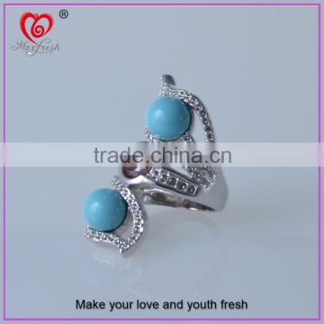 China jewelry factory direct sale finger rosary ring silver gemstone ring high quality unique ring