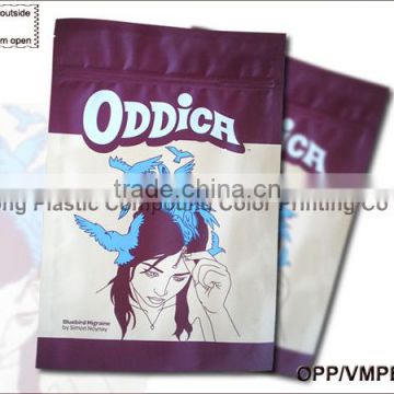 zipper garment packaging bag for underwear