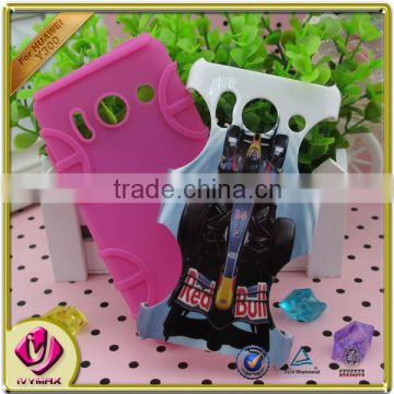 for Huawei Y300 dazzle design combo case