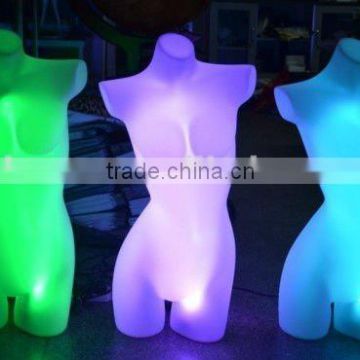 plastic torso mannequin w/light