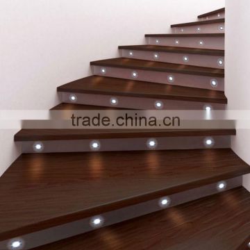 Set of 10 x 30mm Recessed Stair Lighting/Step Wall Light DC12V