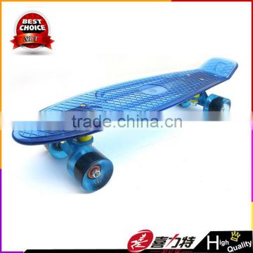 new transparent plastic skateboard