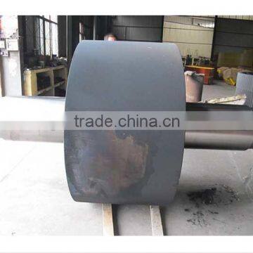 Factory price carbon steel cast supporting roller with shaft