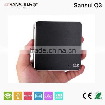The best Sansui mini portable LED 150inch sceen led full hd home theater 1080p mobile phone projector
