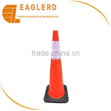 2016 hot sale reflective traffic cone PVC 90cm cone
