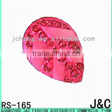 colorful drop shape resin stone