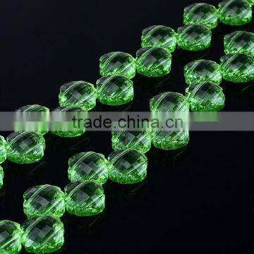 factory price shiny flower shape sparkle jewelry crystal beads