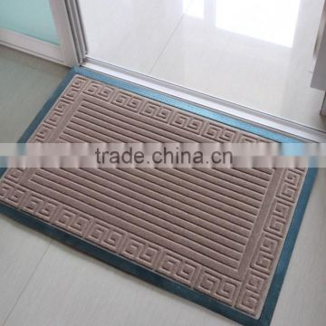 Heavy Duty entrance rubber door mat embossed floor mat velour