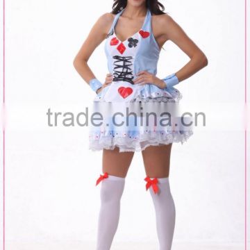 China Sexy Halloween Alice Costumes wholesale sexy cosplay Alice in Wonderland Costume