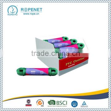 Colorful PVC Ropes/Clothes Ropes with steel wire