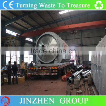 High yield waste tyre/plastic/rubber pyrolysis plant