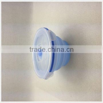 Food grade silicone collapsible bowl cup