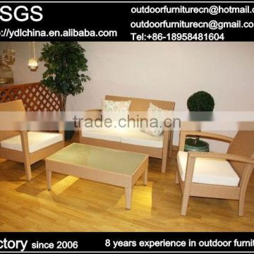 custom make poly rattan outdoor sofa set