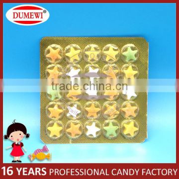 Pressed Sour Candy Tablet Star Fruit Candy