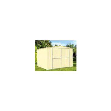 Colorful 10x8 Metal Storage Shed With Gable Roof / Deep Roll-Formed Wall Panels