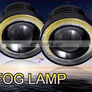 2.5" 3" 3.5" Car Angel Eye COB LED Fog Light Lens 12V Red White Blue light