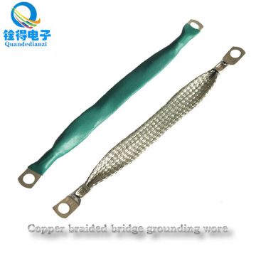 Copper braided cable bridge ground wire copper braided soft connection is available