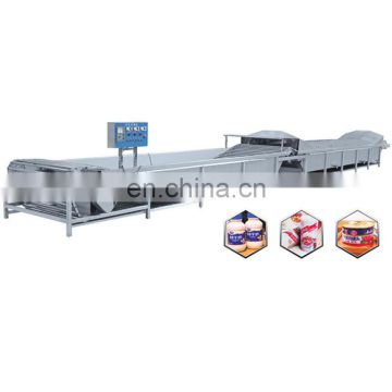Automatic bottled milk juice pasteurization line with cooling machine