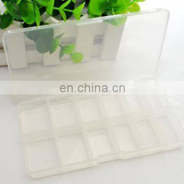 plastic empty container box false nail tip box