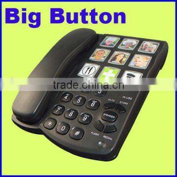 single line telephone with big button for old people