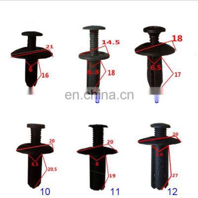 Bumper Fastene 7mm 8mm 9mm10mm Nylon Bumper Push Fasteners Rivet Clips Expansion Screws Replacement Kit