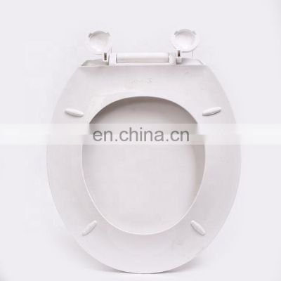 White washdown gravity rimless wall hung toilet cover