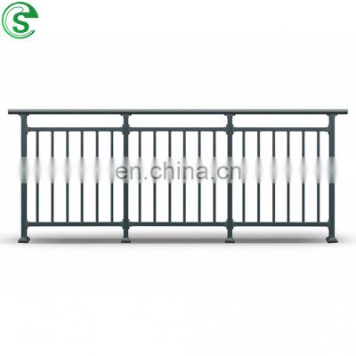 Low price steel handrail wrought iron powder coating balcony railing for sale