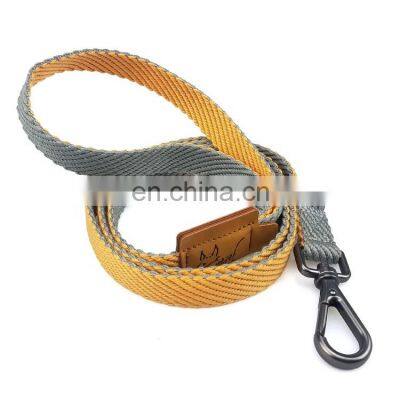 Hot selling Soft and comfortable webbing customized color dog leash training dog leash cotton webbing dog leash