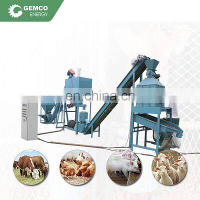 small automatic home scale goose feed pellet production line