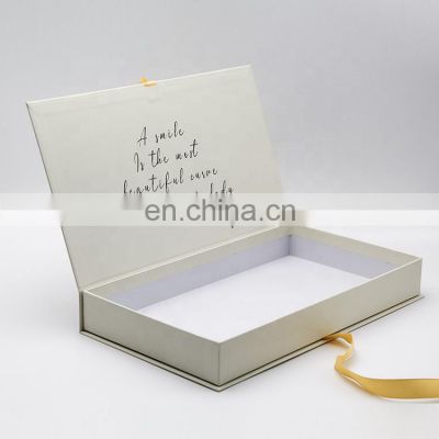 custom printing logo magnetic ribbon gift box with magnetic lid luxury perfumes gift set paper packaging boxes for hijab