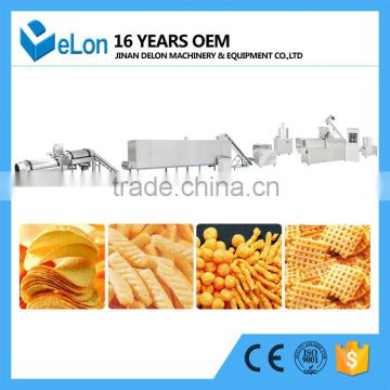Stainless steel puff snack extruder processing machine china