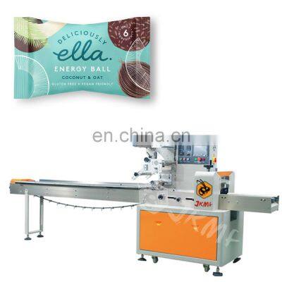 Quality Insurance Horizontal Flow Pack Pillow Packaging Machine For Small Candy Biscuits Cake Chocolate