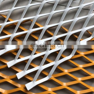 Decorative Powder Coated Aluminum Expanded Metal Mesh for Wall Facade Cladding