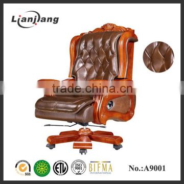 Luxurious big size antique office chair