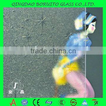 Cheap 4mm Galaxy patterned glass price