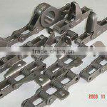 C2080 conveyor chain with attachments & engineering steel bush chain attachments