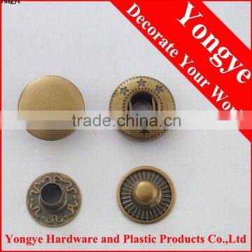 Metal press fastener