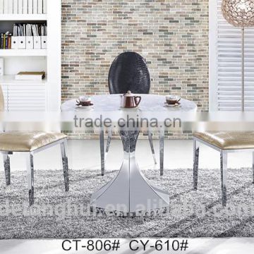 Dining room furniture round granite dining table (CT-806# CY-610)