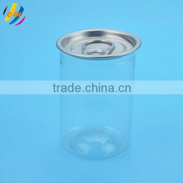 Food grade small size plastic easy open can packaging