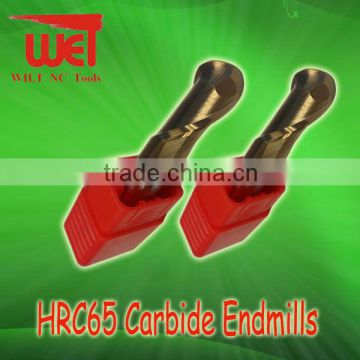Christmas promotion 20mm diamenter HRC65 carbide ballnose endmill