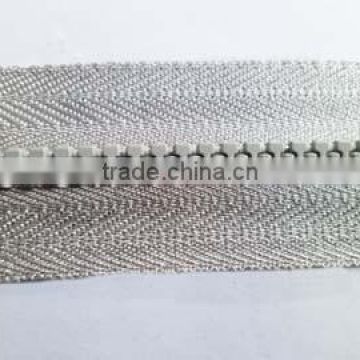 5# plastic resin zipper fastener big teeth zipper long chain zipper coate zipper