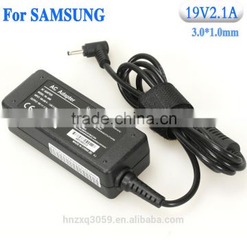 Shen zhen manufacture wholesale 19v 2.1a power adapter for samsung mini laptop with free samples