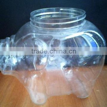 1500ML PET transparent kitchen large plasticantique jars with lids