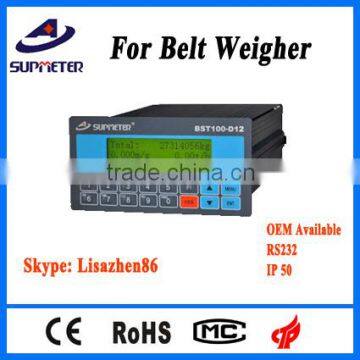 Weighing indicator belt weigher