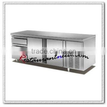 R100 2 Doors 3 Drawers Fancooling Counter Top Refrigerator Brands
