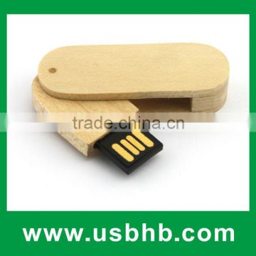 mini swivel wooden USB flash drive&usb drive&250mb USB flash drive