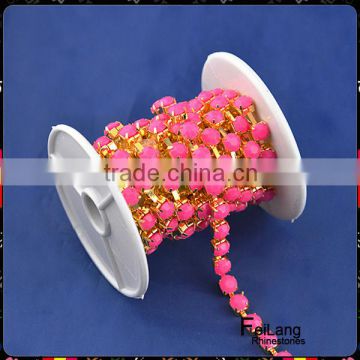 Rhinestone cup chain,decoration cup chain trimming