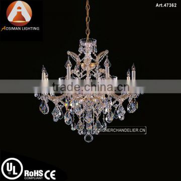 9 Light Maria Theresa Crystal Lamp with K9 Crystal