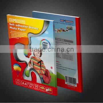 glossy/matte sticker photo paper , self adhesive sticker paper inkjet